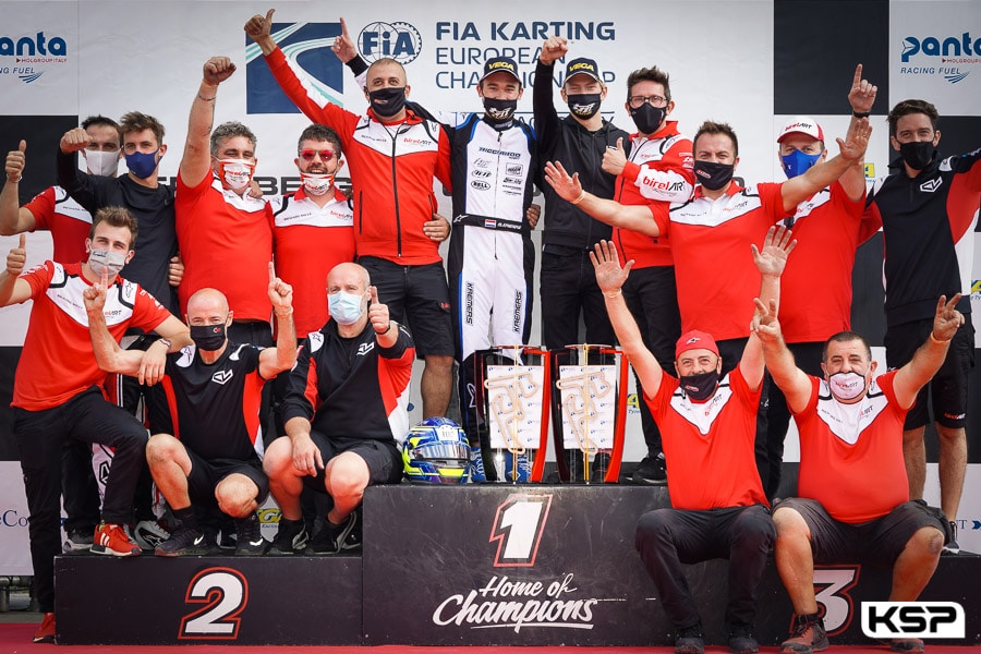 Two European doubles for Birel ART in KZ and KZ2