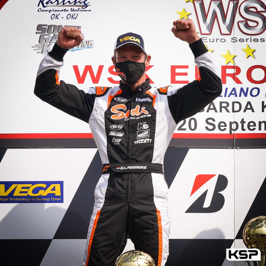 Sodi et Bas Lammers sur le podium de la WSK à Lonato