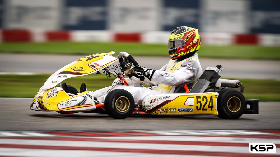 Belgian driver Braeken on pole position in the Academy at home in Genk