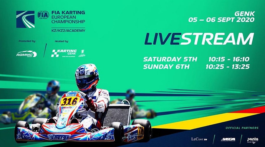 Livestream FIA Karting Genk Belgium Sunday