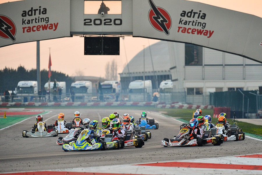 The first protagonists to the fore in Adria at the WSK Open Cup