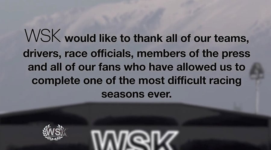 WSK Promotion: merci à tous pour la saison 2020