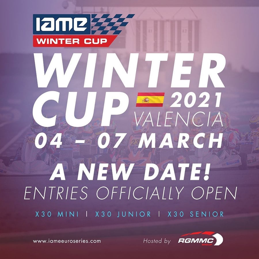 The IAME Winter Cup postponed by one month