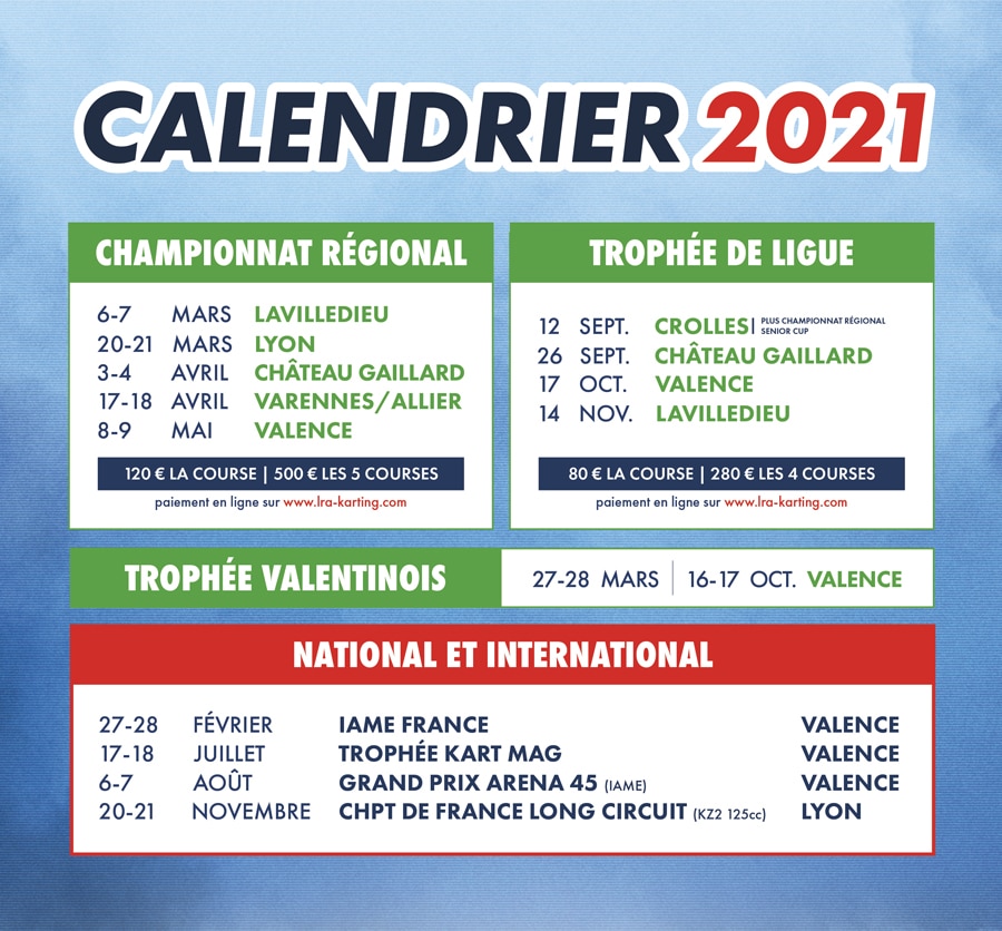 Précisions sur le calendrier 2021 en Ligue Rhône-Alpes