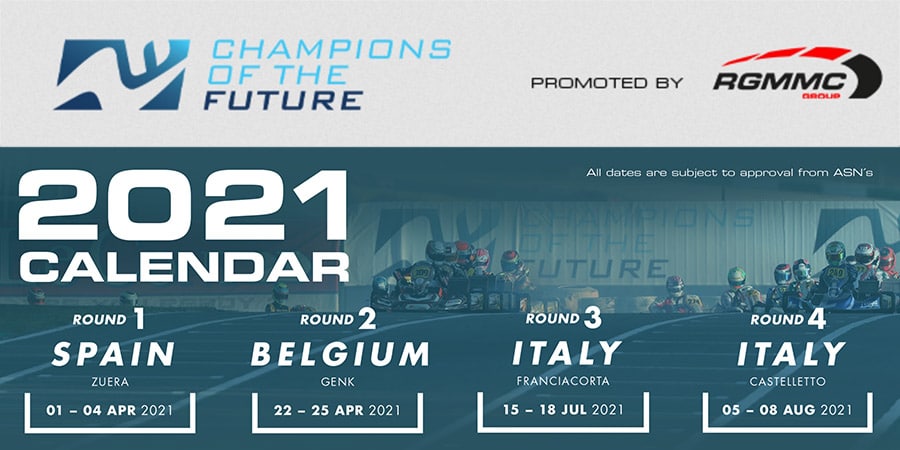 Champions of the Future: 2021 dates and tracks