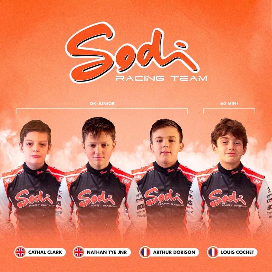 Trois pilotes Sodi en OK-Junior pour 2021