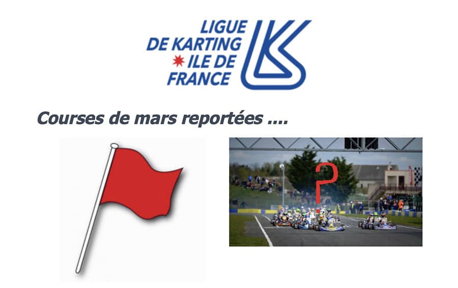 Ligue IDF: courses de mars reportées