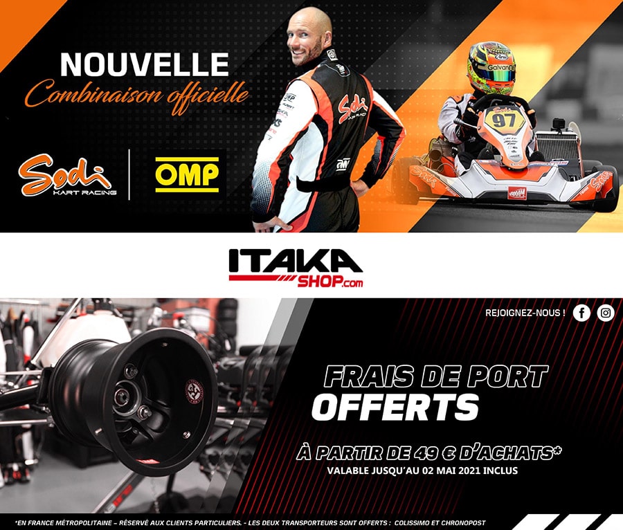 ITAKA Shop: nouvelle combinaison officielle Sodi et frais de port offerts