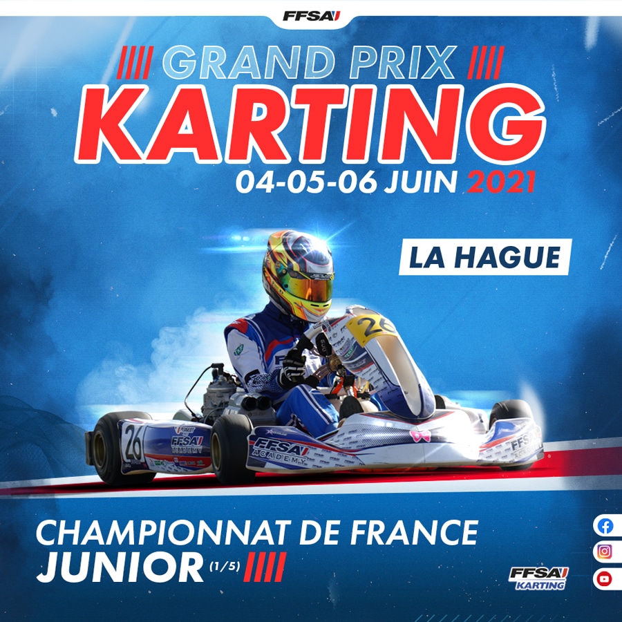 Lancement du Championnat de France Junior Karting ce week-end à La Hague