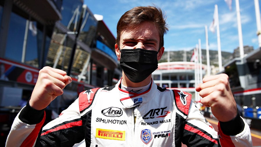 F2 – Pourchaire décroche la pole pour sa première apparition à Monaco