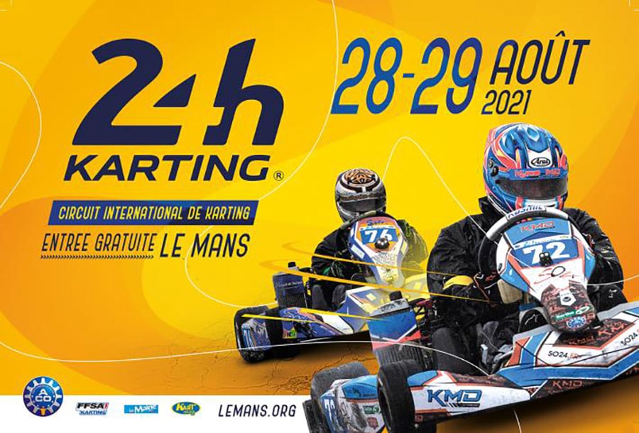 Rendez-vous les 28 et 29 août 2021 pour la 35e édition des 24 Heures karting