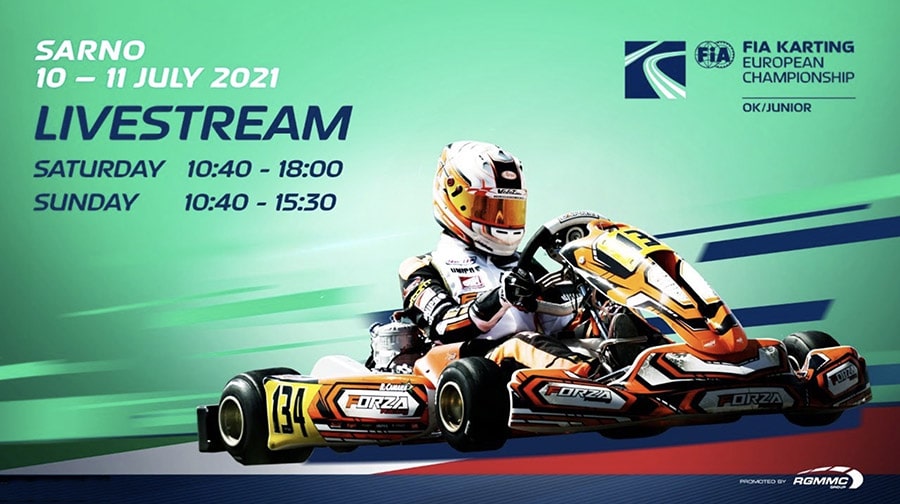 Live-streaming FIA Karting European Championship Sarno – Sunday