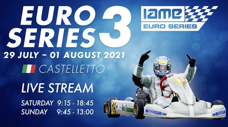 IAME Euro Series round 3 Castelletto live streaming