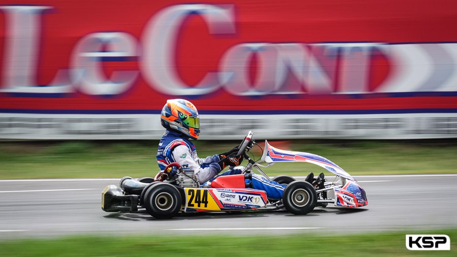 Romain Andriolo inaugure ses nouvelles couleurs en WSK Euro Series