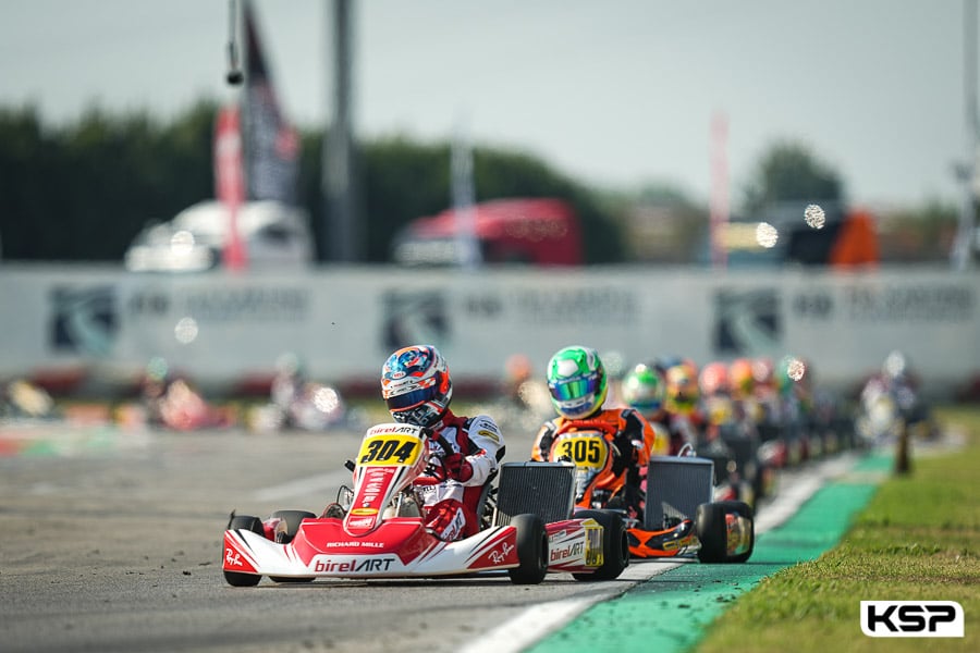 Palomba leads the KZ2 heats in Adria