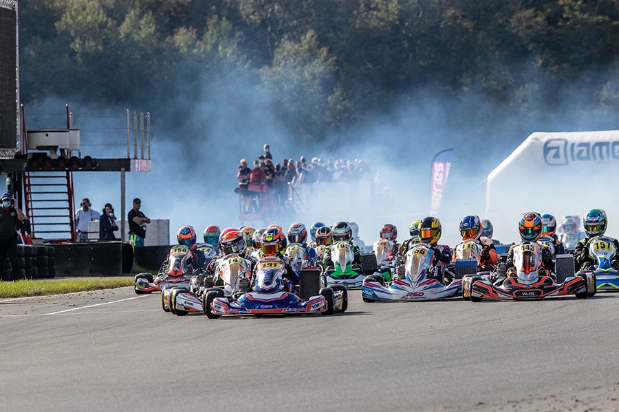 Les champions IAME Series Benelux 2021   couronnés à Mariembourg