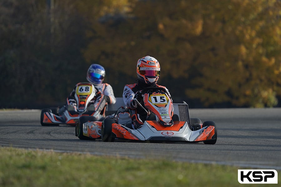 Loussier en pole de la KZ2 au Long Circuit à Lyon