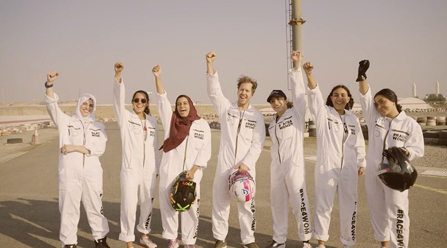 Sebastian Vettel: #Race4Women in Jeddah