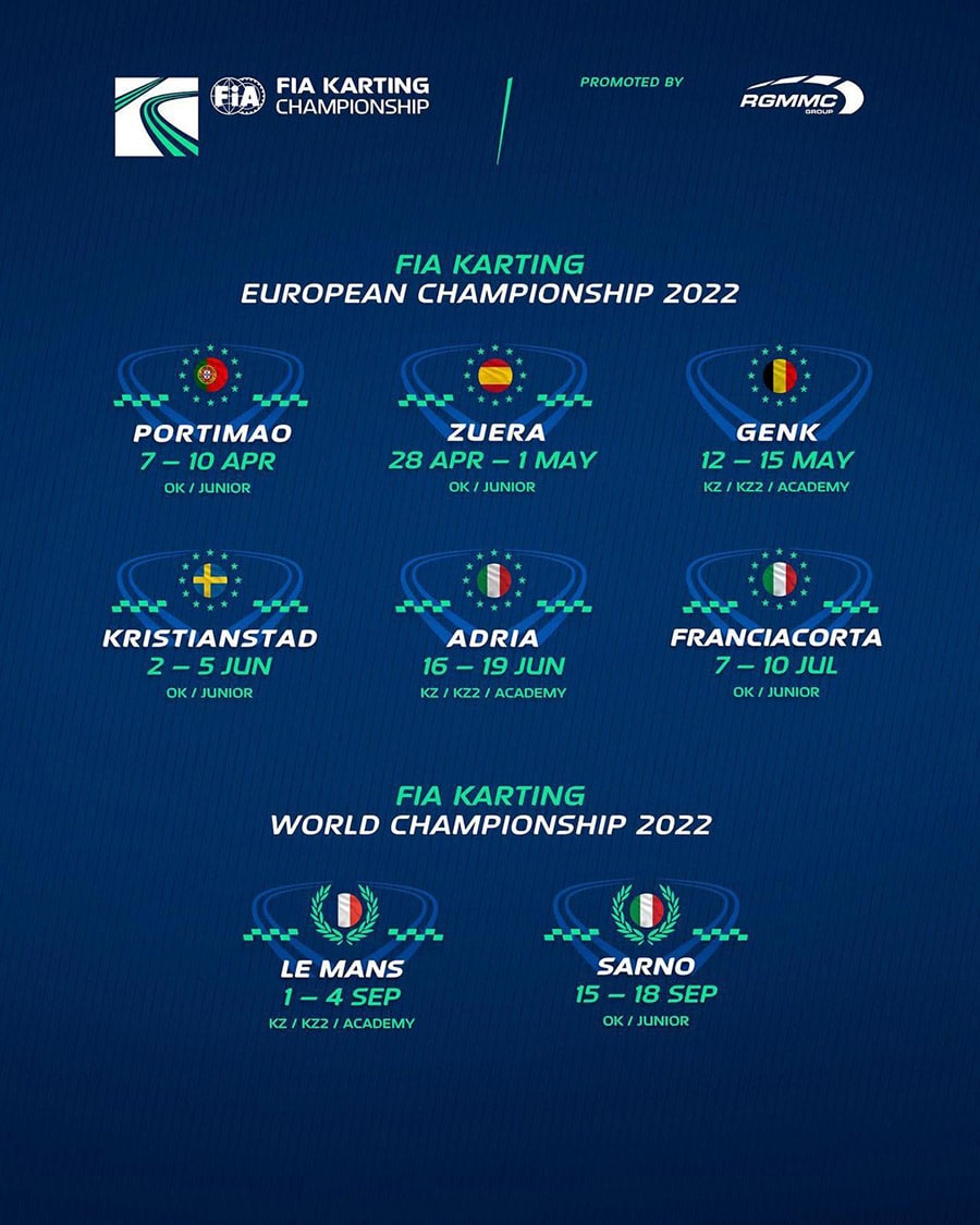 FIA Karting: the 2022 programme