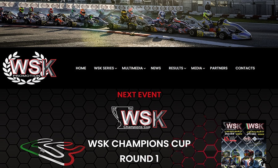 WSK 2022, inscriptions ouvertes sur le nouveau site web pour le début de la nouvelle saison