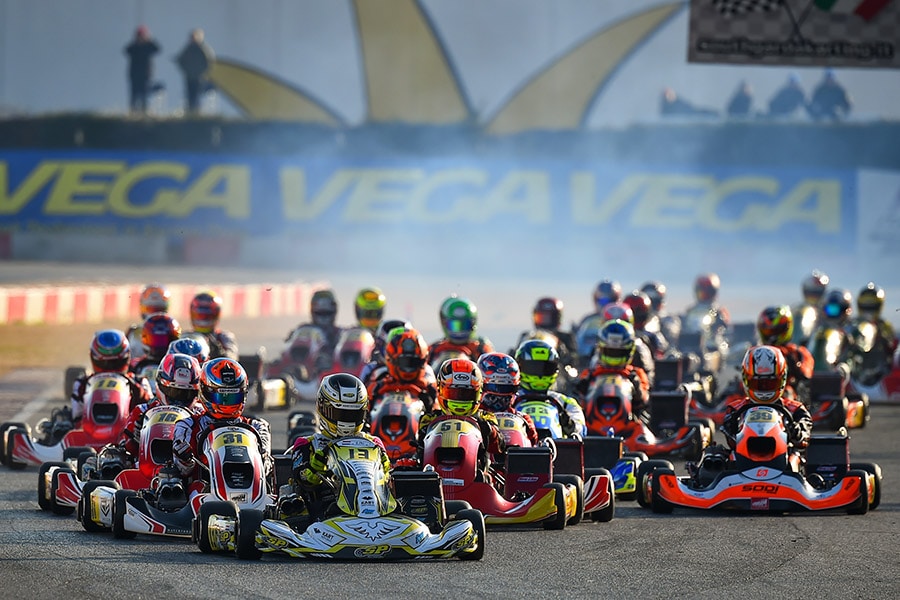 The exciting finale of round 2 of the WSK Super Master Series