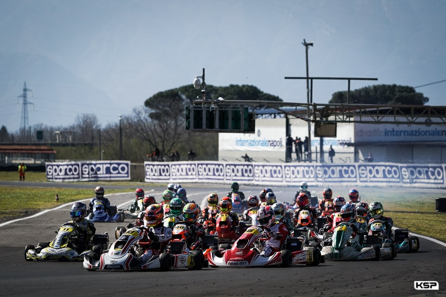 Hiltbrand in the lead after the KZ2 heats in Sarno