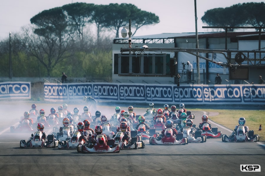 À Sarno, Birel ART Racing conclut sur le podium KZ2 de la WSK Super Master Series