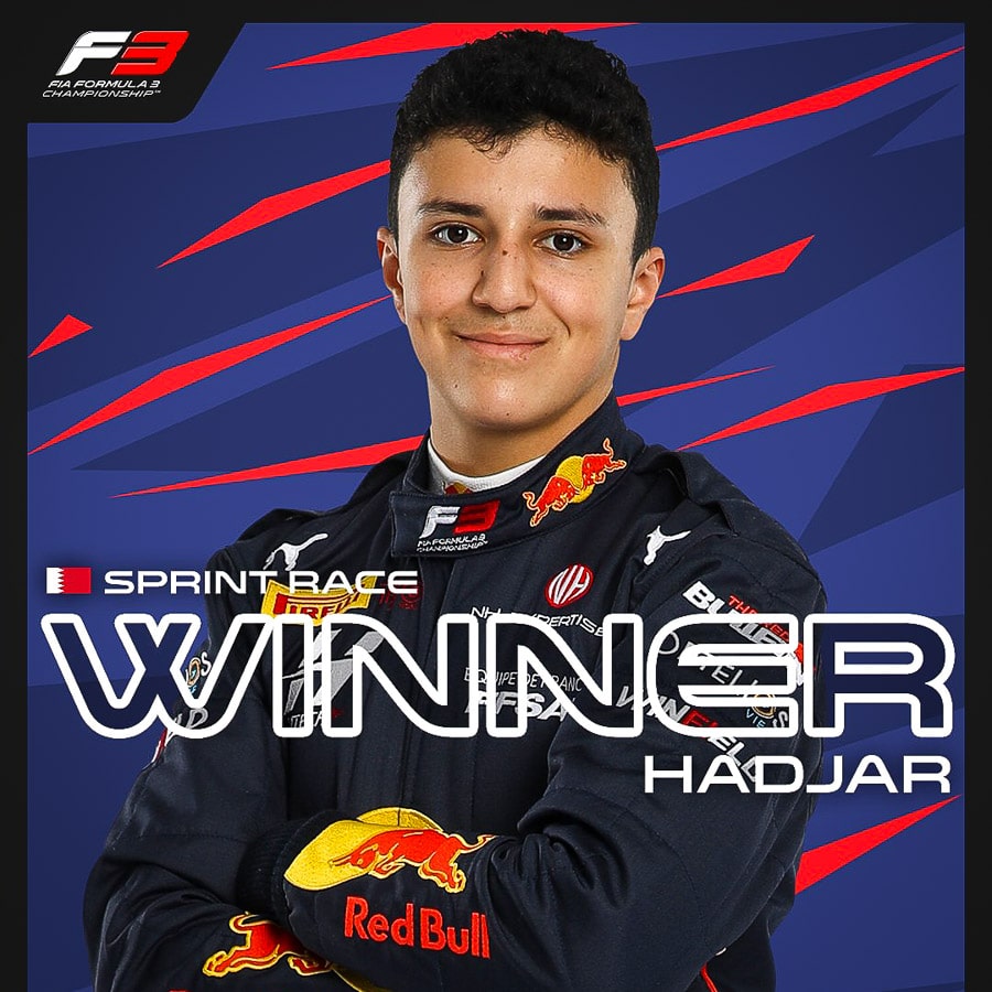 Isack Hadjar remporte à Sakhir la 1re course F3 FIA de l’année