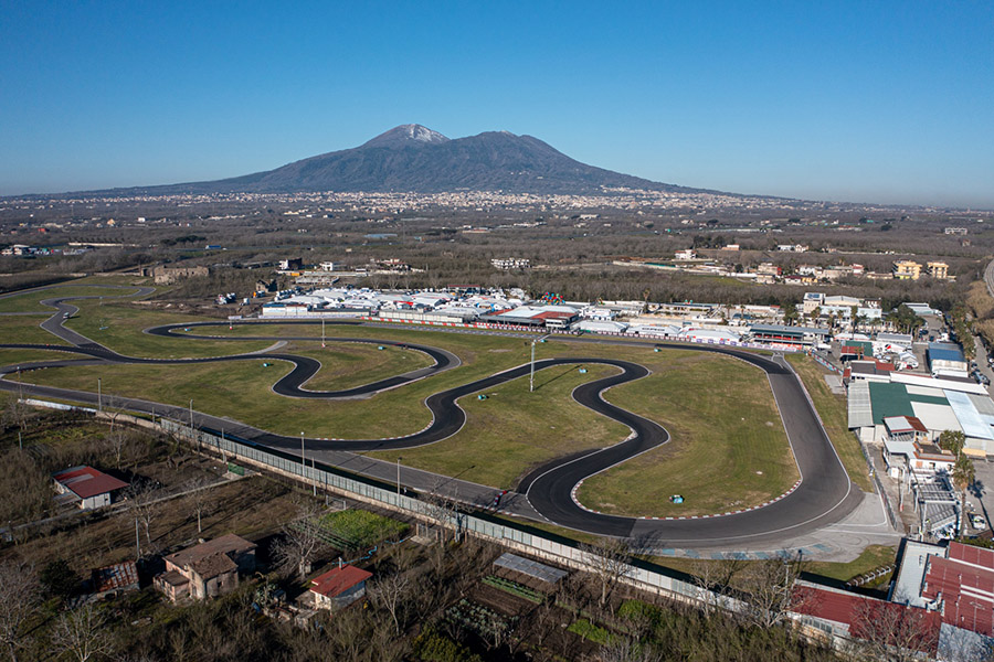 The second round of the WSK Euro Series in Sarno