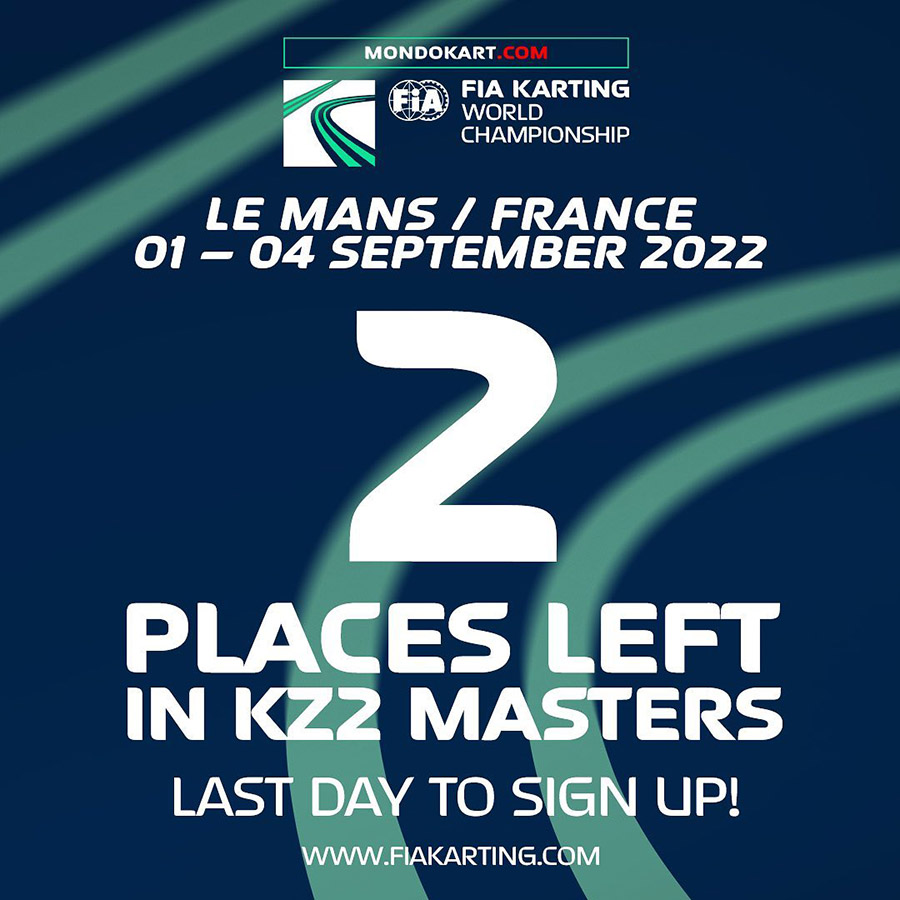 FIA Karting International Masters Super Cup: dernier jour pour l’inscription