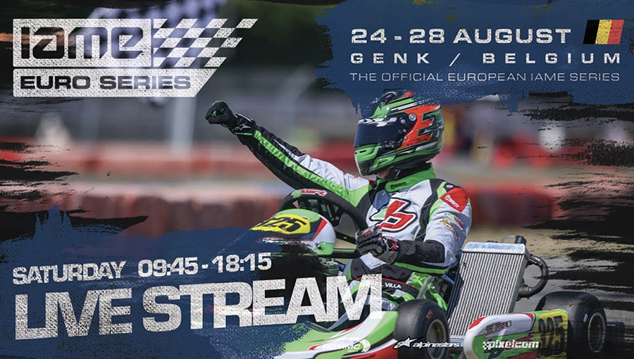 IAME Euro Series 2022 Round 4 – Genk / Live Streaming Saturday