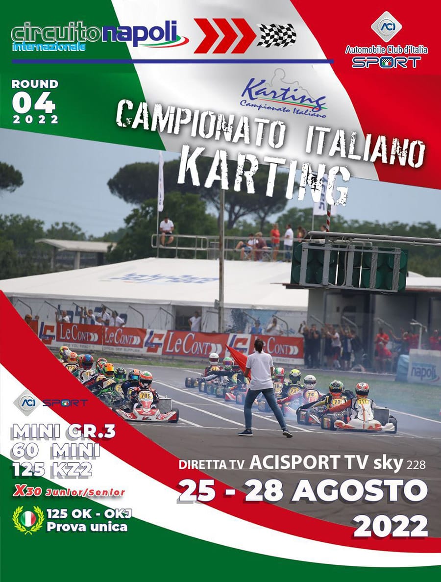 Plus de 260 pilotes à Sarno pour la quatrième manche du championnat italien ACI Karting