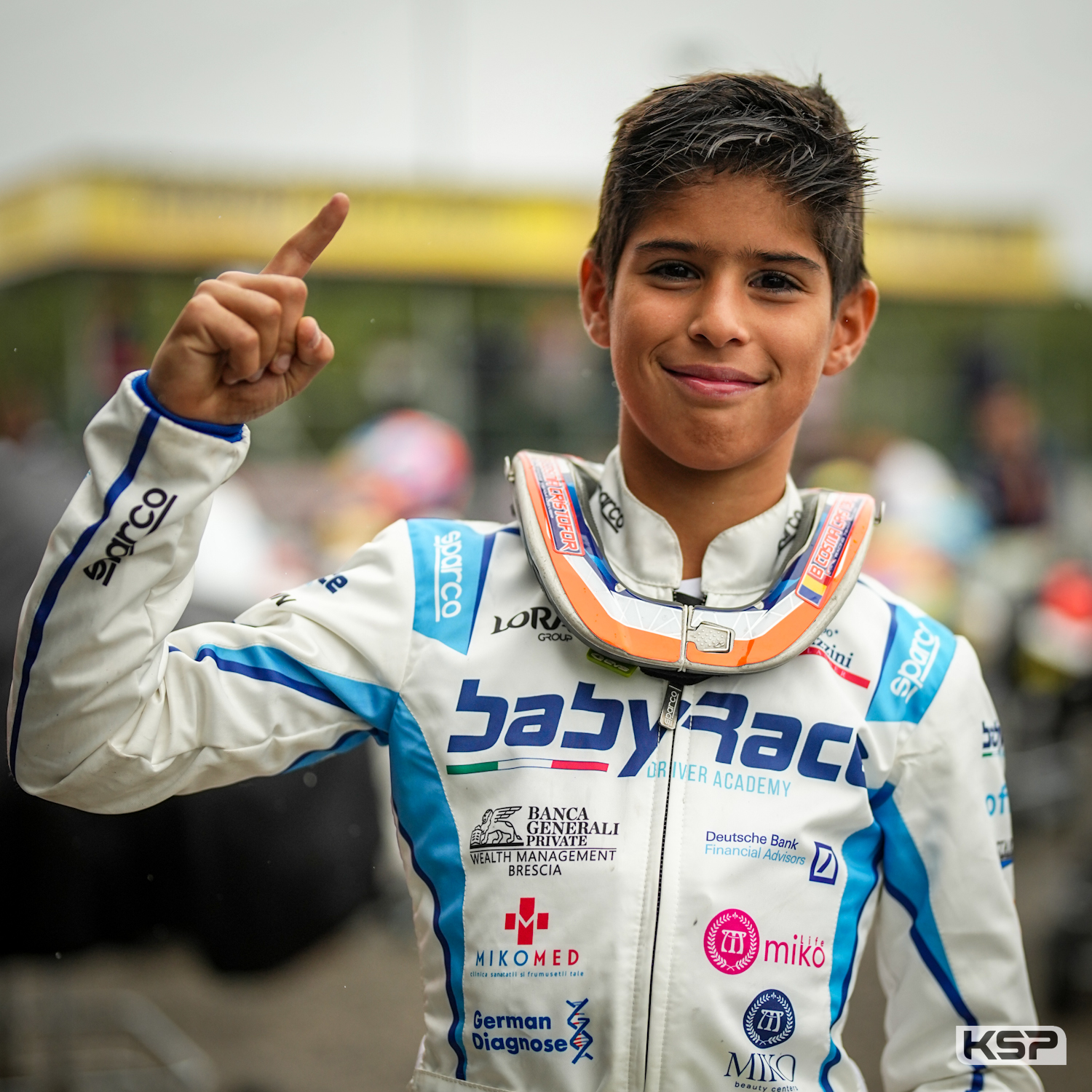 WSK Open Cup: Cosma Cristofor takes the Mini pole in the dry