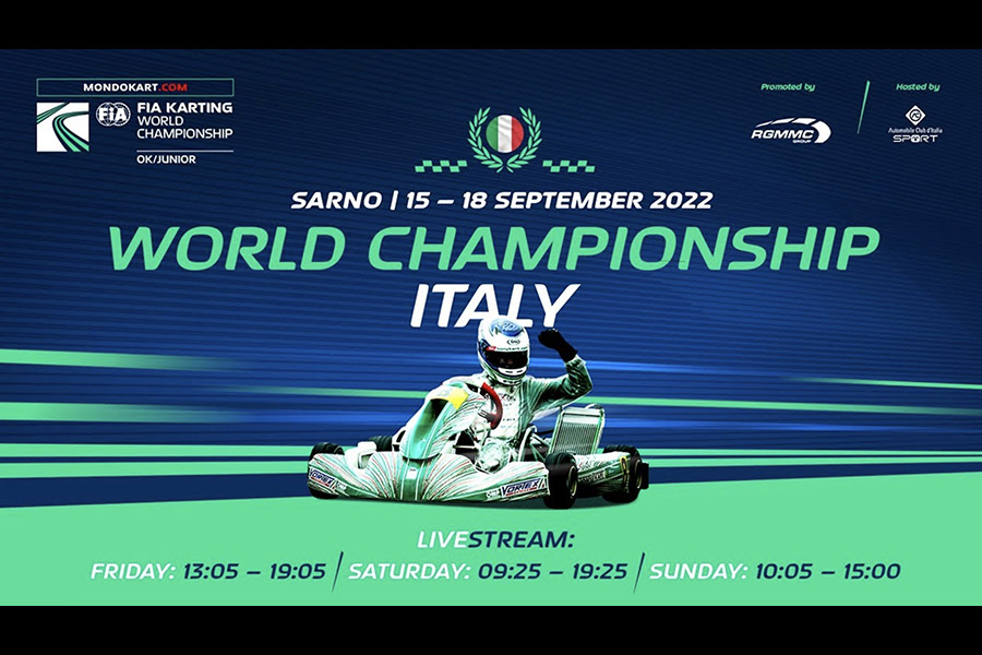 FIA Karting World Championship Sarno 2022 Sunday livestream