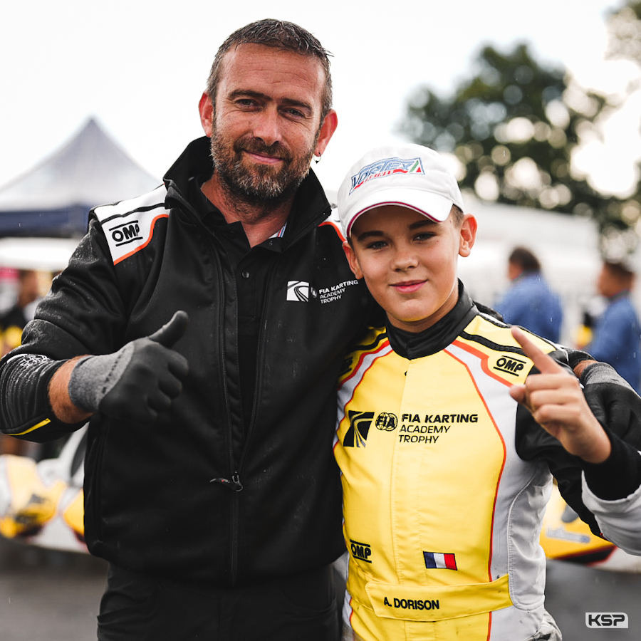 Académie : Dorison décroche la pole sur une piste glissante