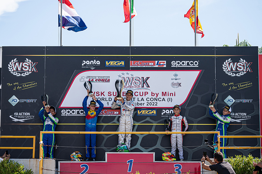 Martinese wins the first WSK Super Cup by MINI in La Conca