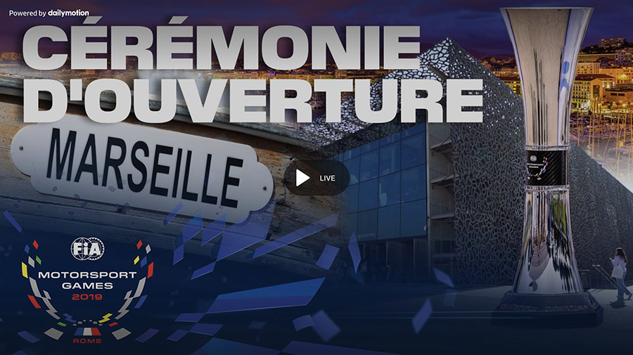 Cérémonie d’ouverture des FIA Motorsport Games – Marseille 2022