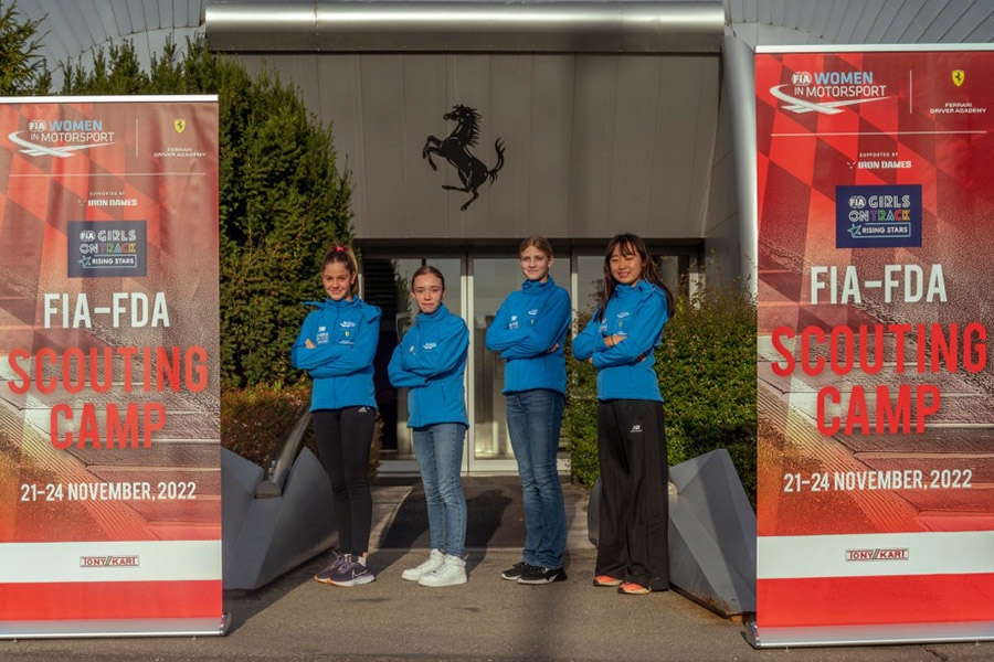 FIA Girls on Track – Rising Stars 2022: Coup d’envoi de la Finale Junior à Maranello