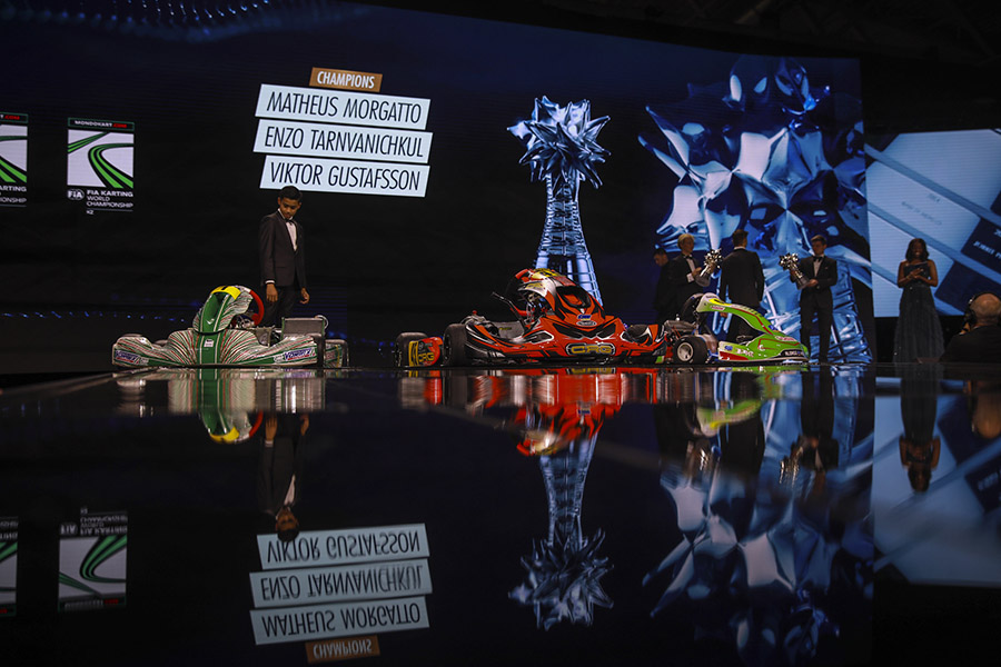 Photo gallery of the kartmen at the FIA Prize Giving Ceremony in Bologna