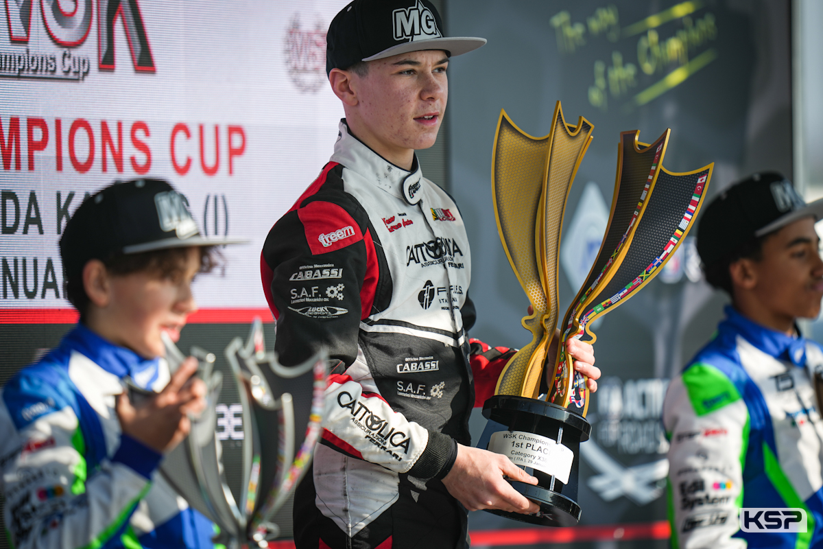 WSK Champions Cup: Ferrari at the finish in the X30 Junior Final