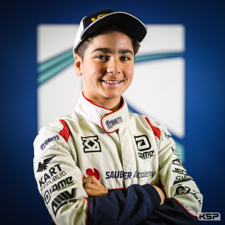 Valencia FIA Karting, Saleh poleman des essais qualificatifs Junior