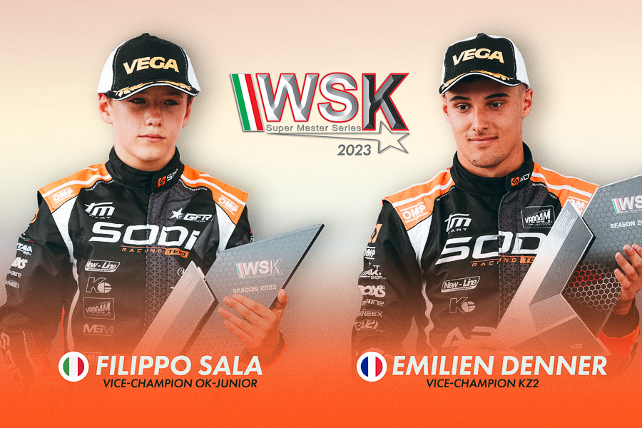 Sodikart double vice-Champion en WSK avec Denner en KZ2 et Sala en OK-Junior