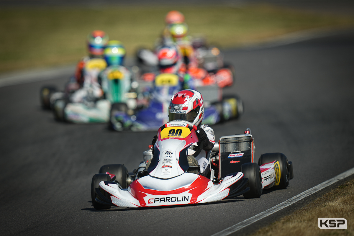 OK-Junior Super Heats for Parolin with Kanthan and Drummond