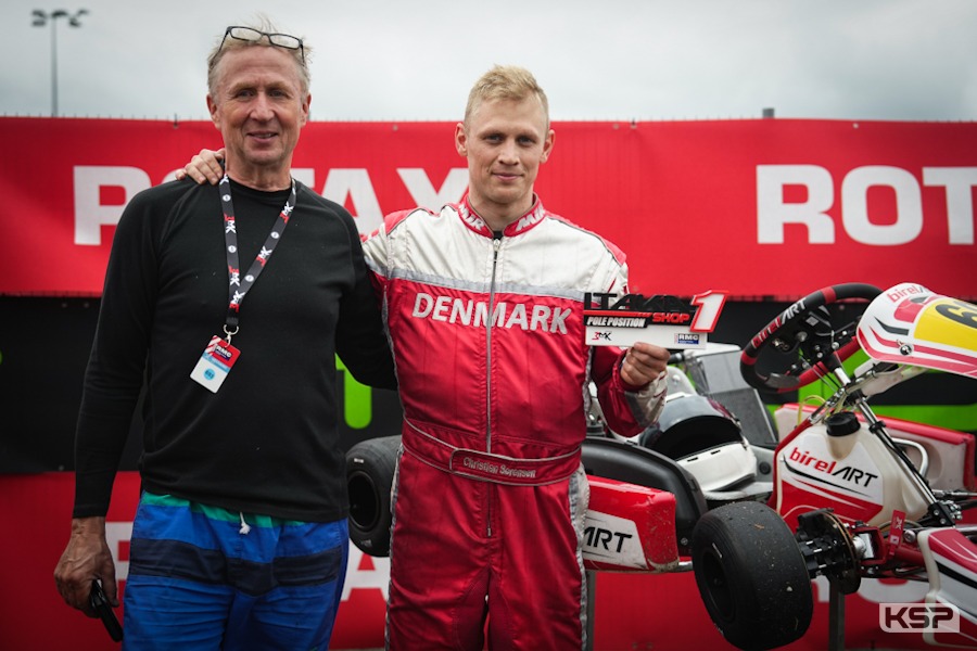 Sørensen, poleman DD2 Max sur une piste séchante