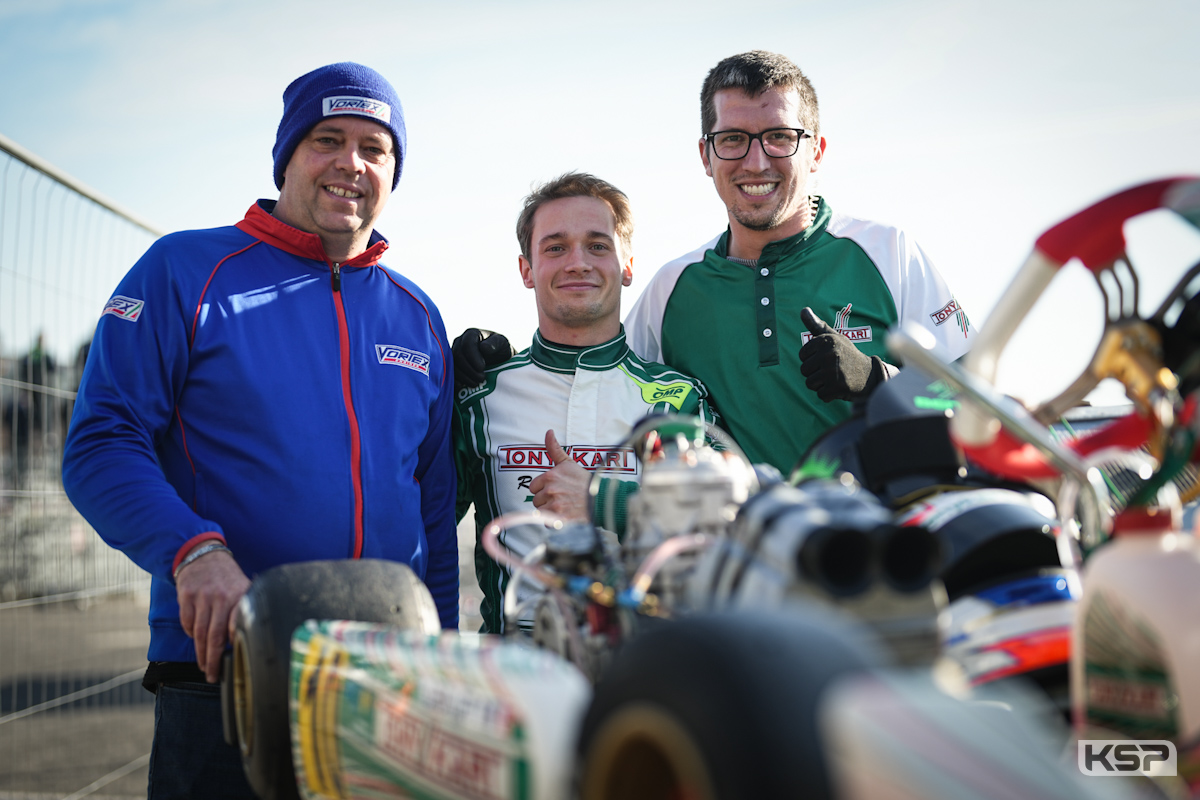 Belle pole position KZ2 réussie par Leuillet