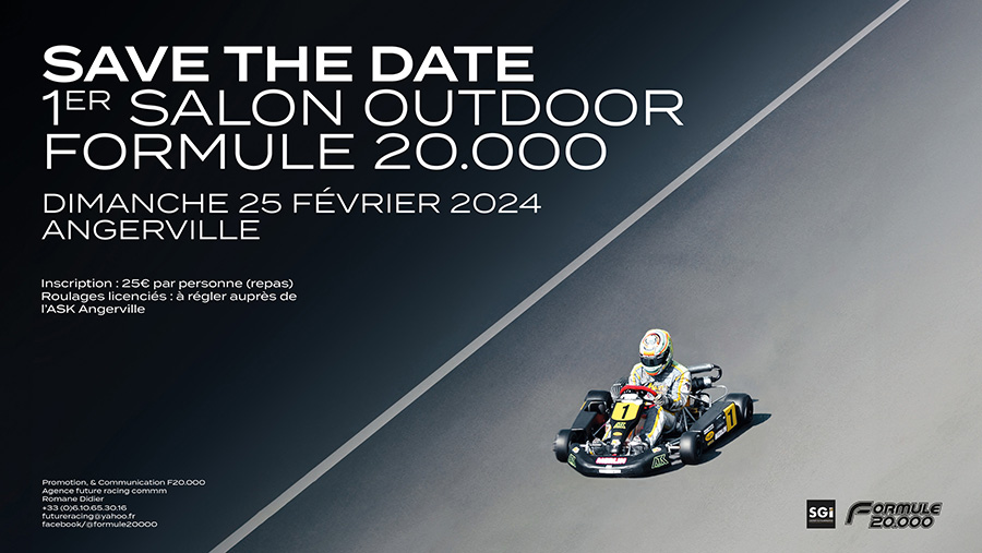 Save the date : 1er Salon outdoor de la Formule 20.000 à Angerville le dimanche 25 février !