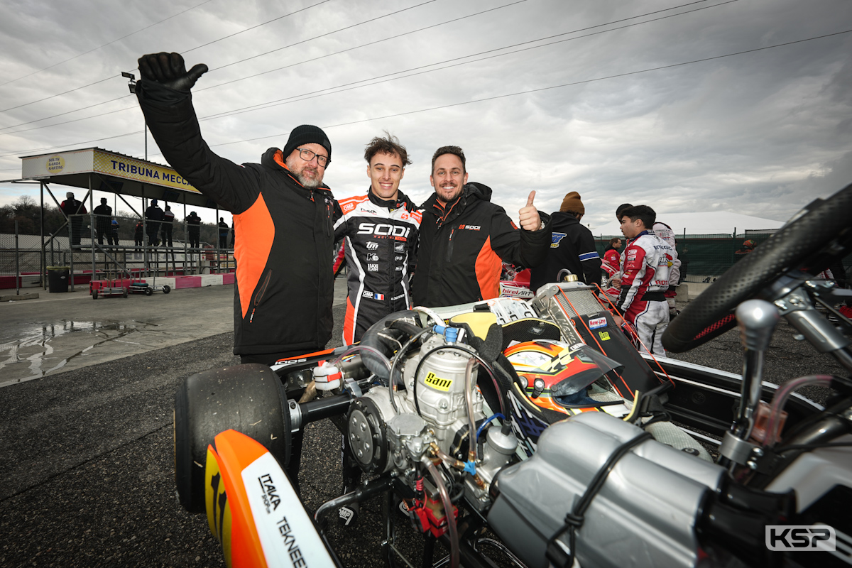 Denner tops the timesheets for KZ2 at Lonato