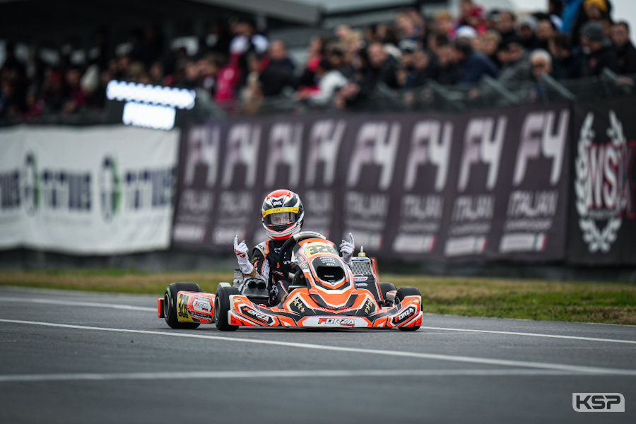 OK-Junior slick final: superb victory for Van Langendonck