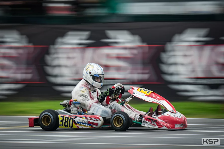 OK-Junior Prefinal: Krutogolov wins on rain tyres