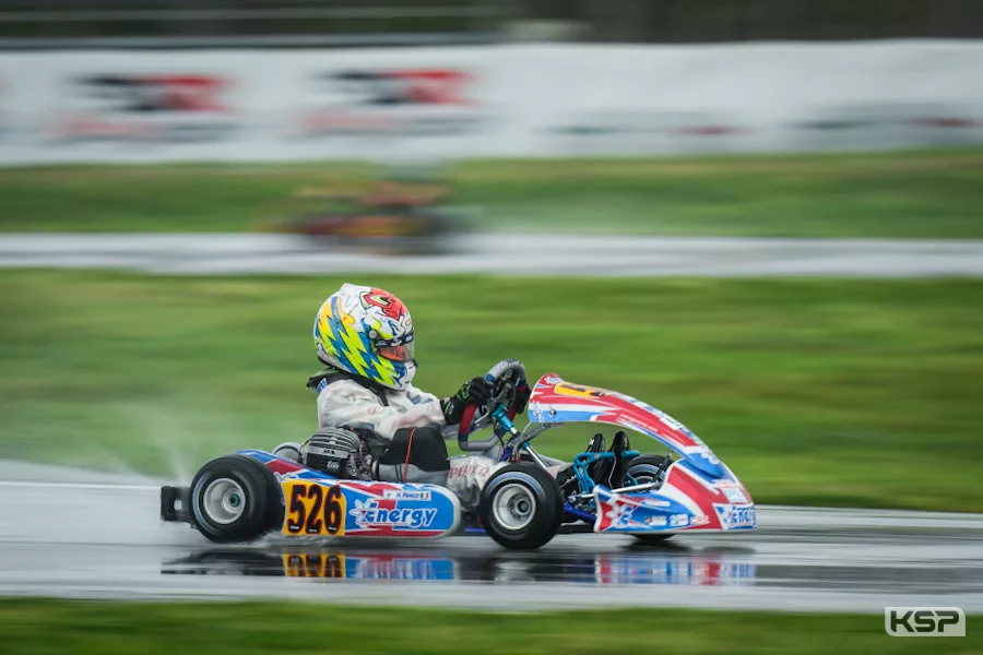 Prefinal wins in the rain for Perico and Rea in the Mini U10 class